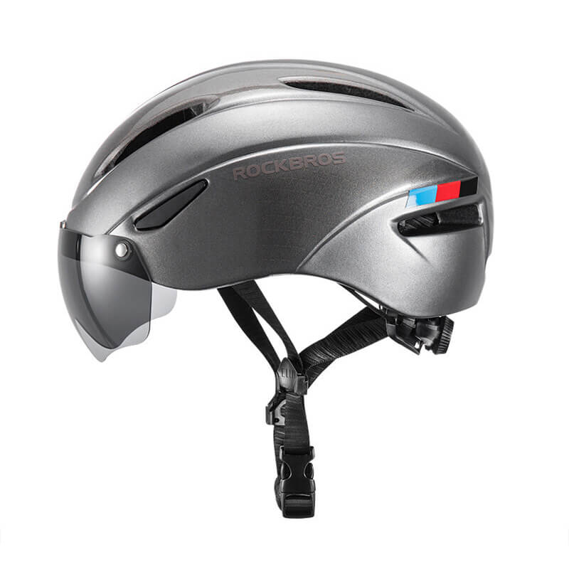 ROCKBROS Ultralight Magnetic Goggles Rear Light Cycling Helmet - Image 7