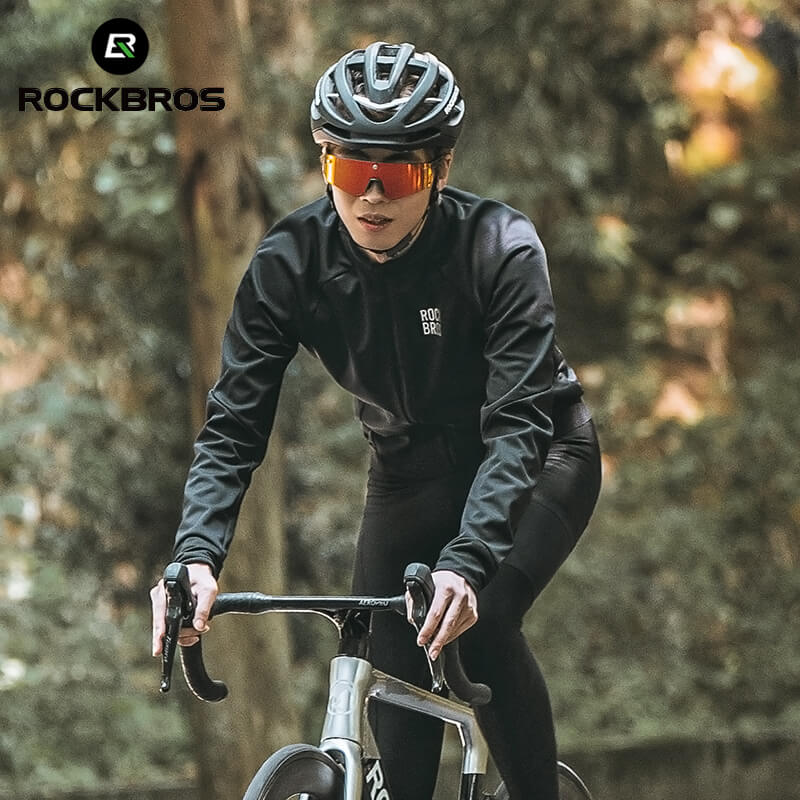 ROCKBROS Winter Fleece Cycling Jersey - Image 4