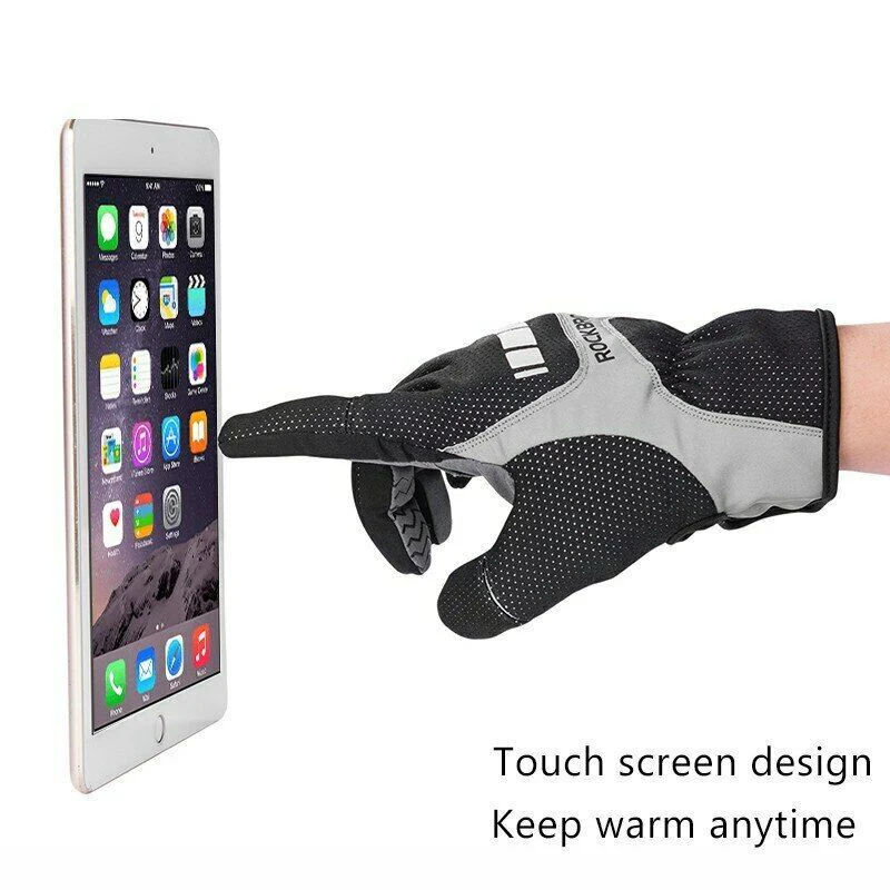 ROCKBROS Winter Touch Screen Gloves Snowboard Thermal Gloves waterproof-S173BGR - Image 3