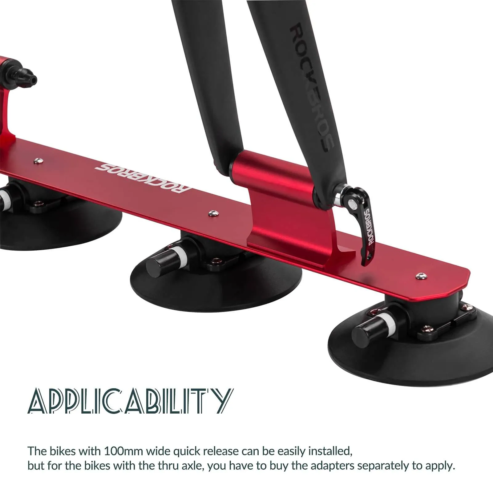 Suction Cup Car Roof Bike Rack Quick-Install Heavy Duty Mount for 1–3 Bikes - Image 5