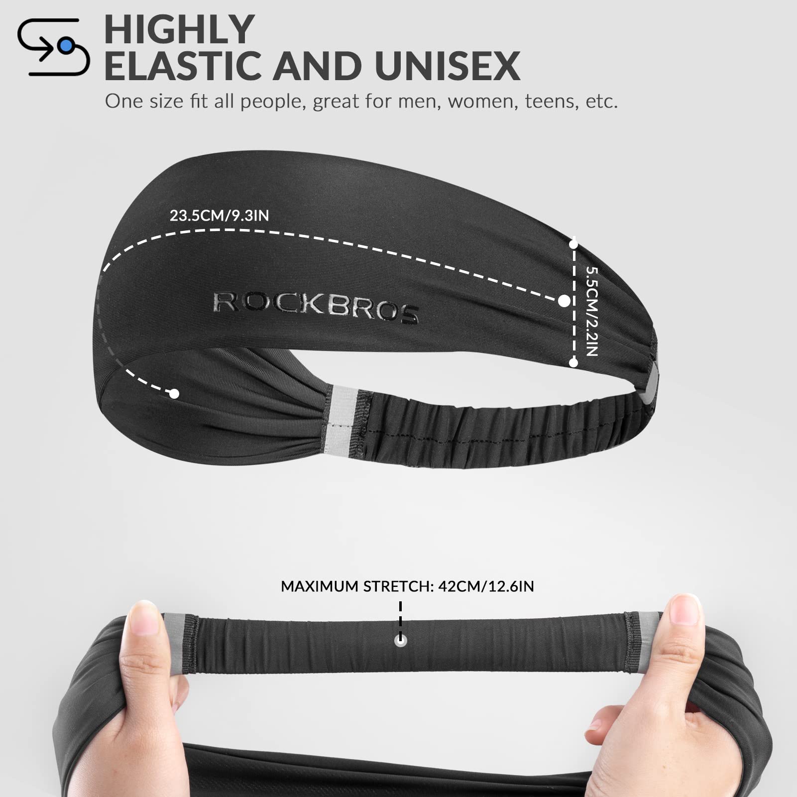 Sweat Absorbing Sports Headband Unisex - Image 3