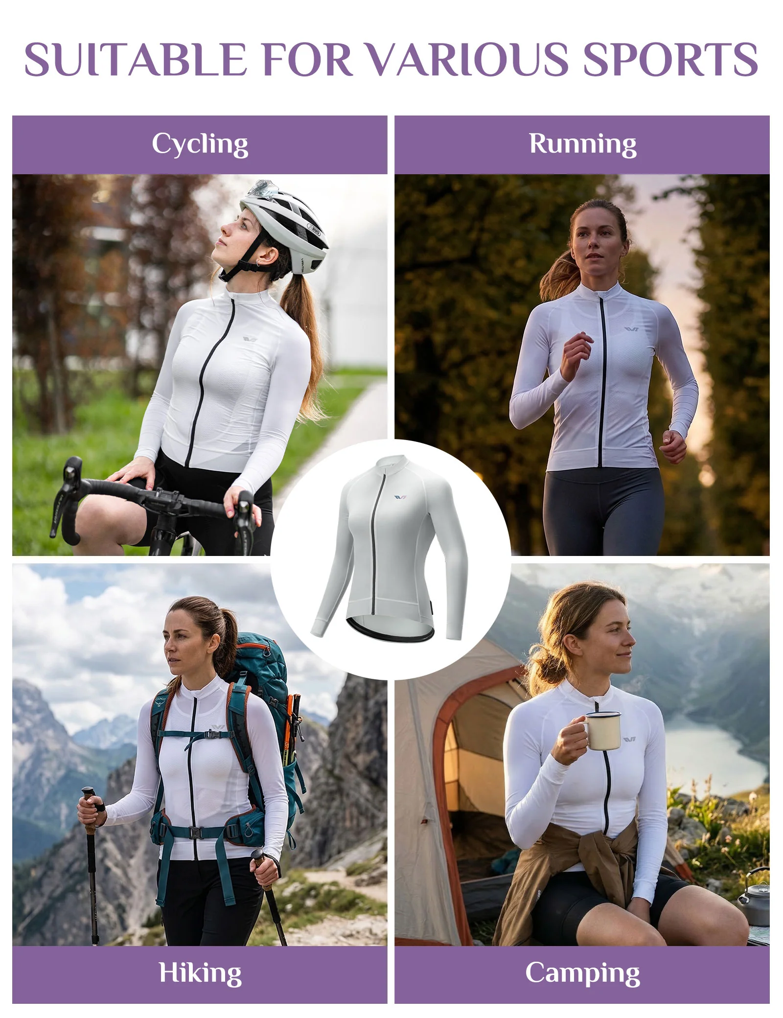 TVI Women's Quick-Dry Cooling Long Sleeve Cycling Jacket - Image 13