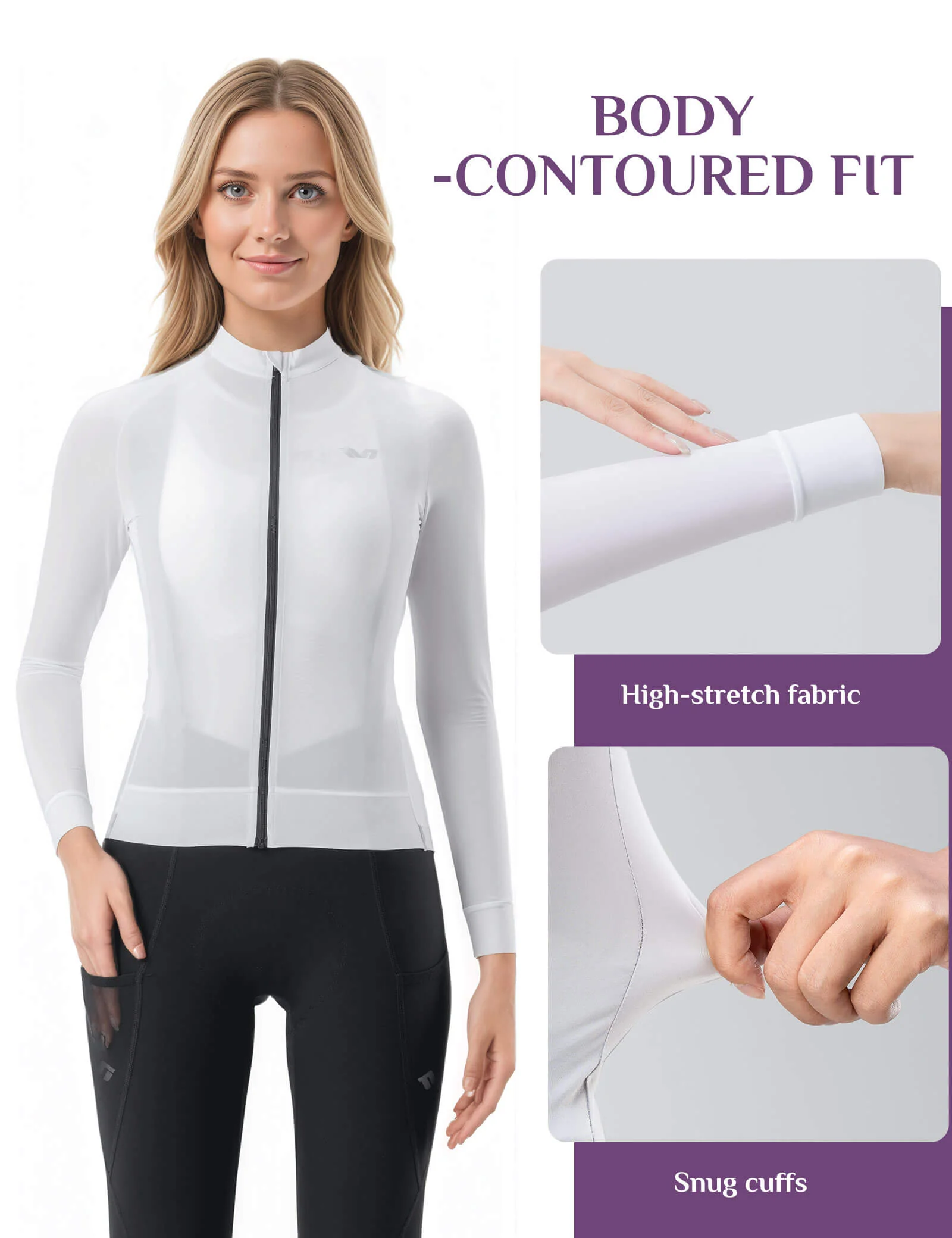 TVI Women's Quick-Dry Cooling Long Sleeve Cycling Jacket - Image 3