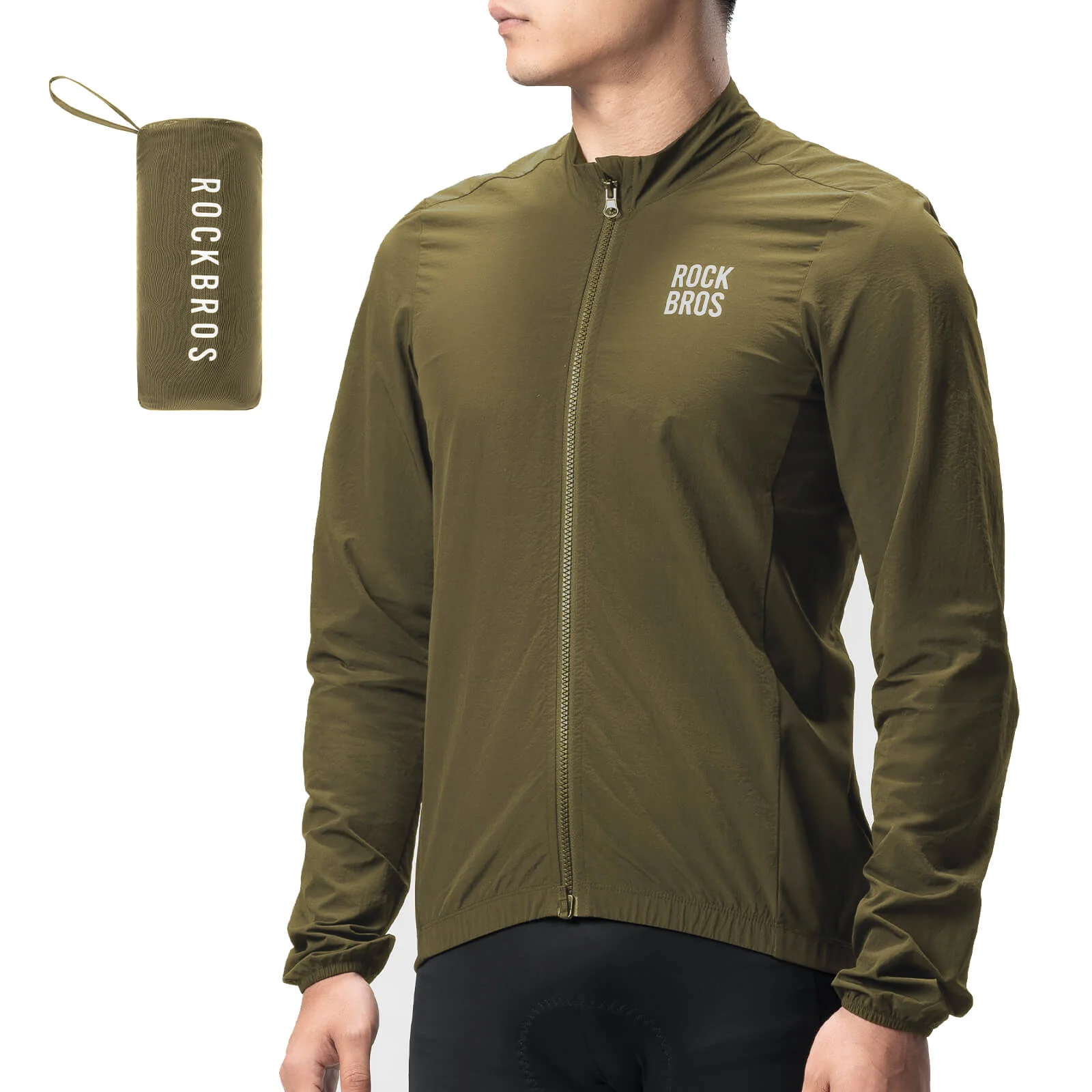 Ultralight Long Sleeve Cycling Jacket Packable Shell - Image 10