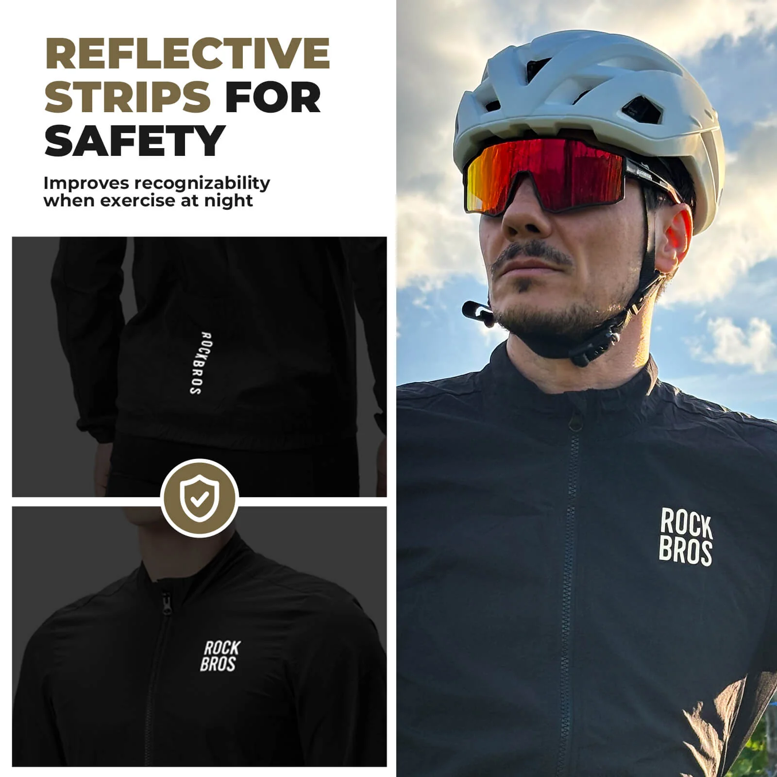 Ultralight Long Sleeve Cycling Jacket Packable Shell - Image 14