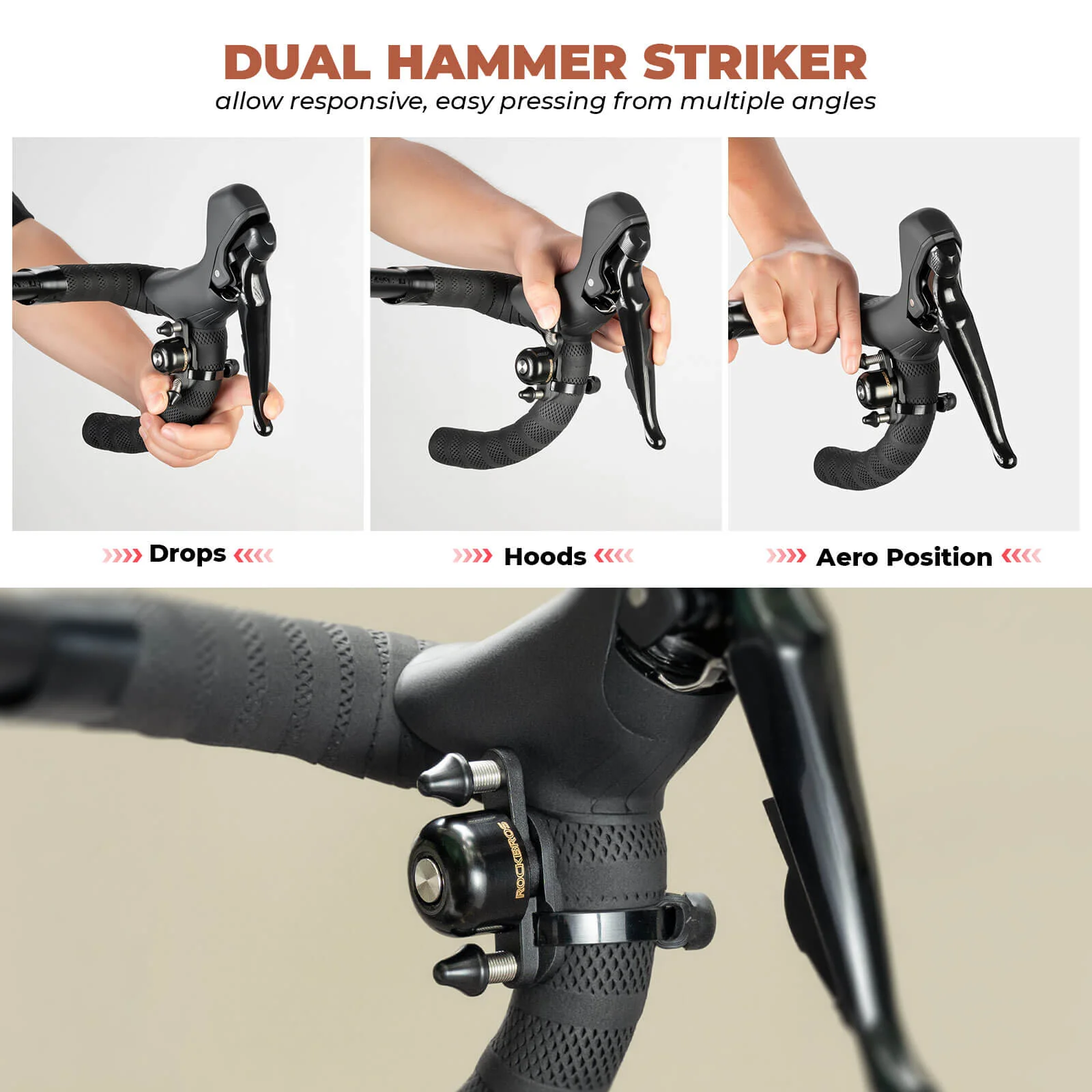 Urban Rider Twin Bike Bell Commuter Safety - Image 11