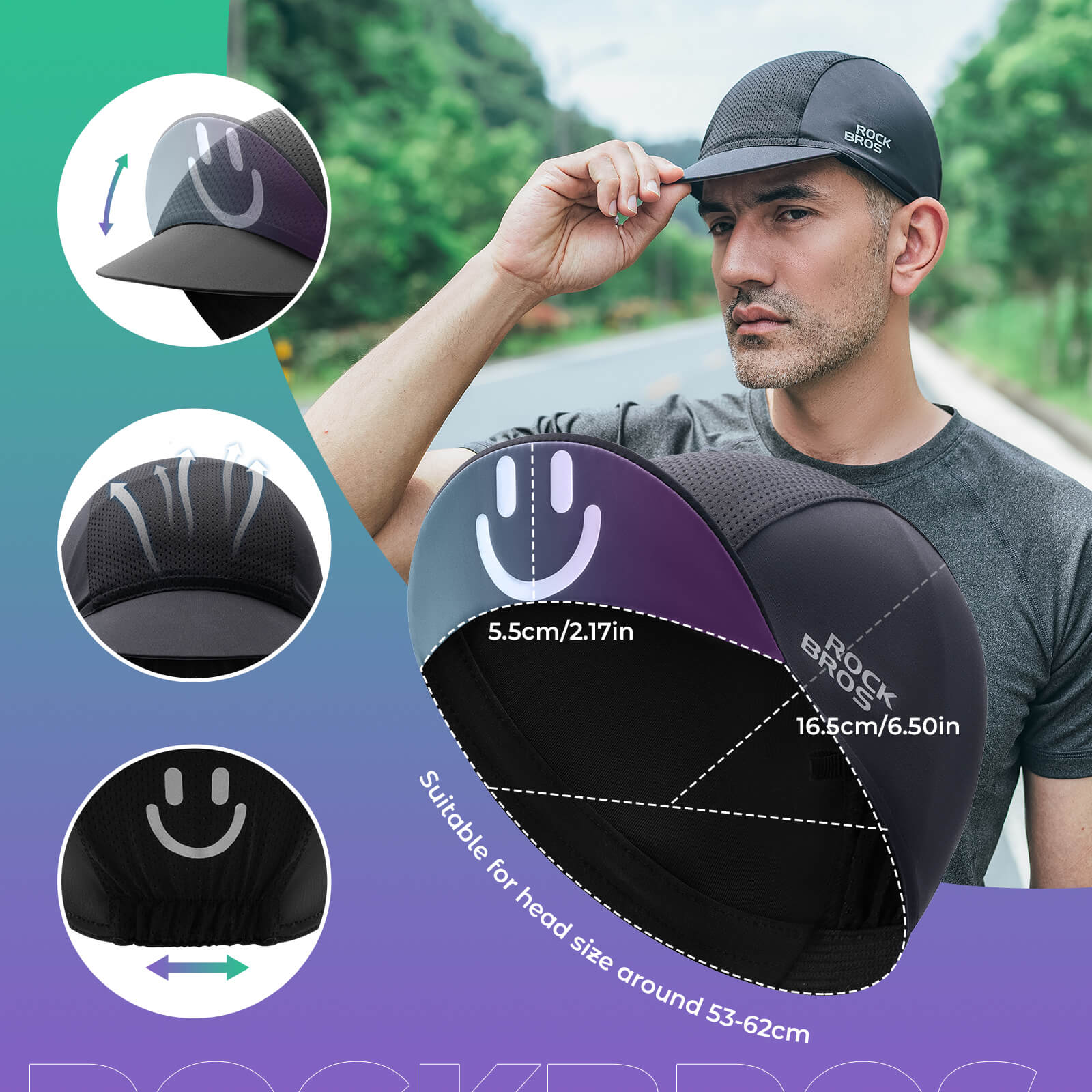 UV Protect Helmet Liner Quick Dry Summer Fit - Image 13