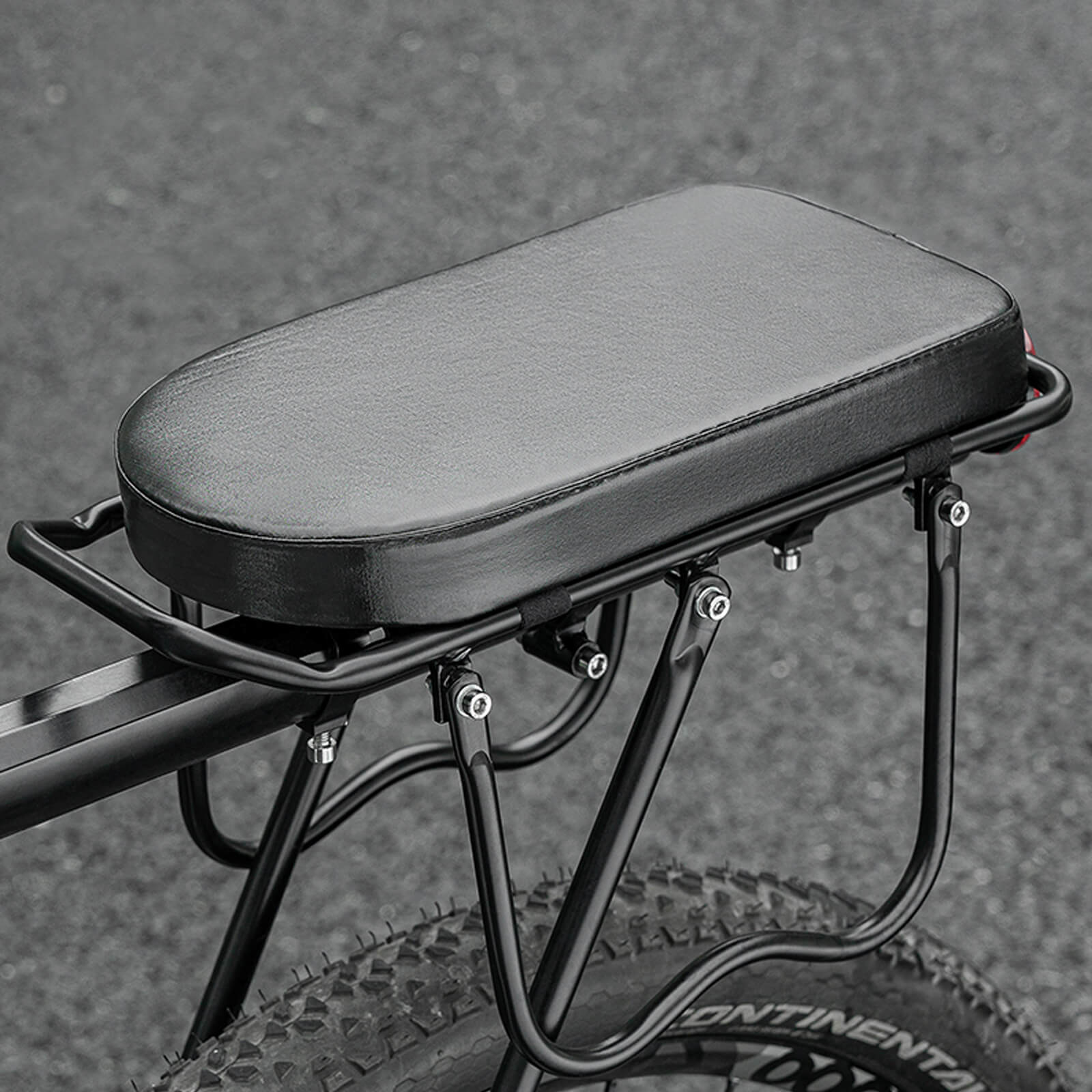 Waterproof Commuter Bike Rear Rack Cushion Black - Image 3