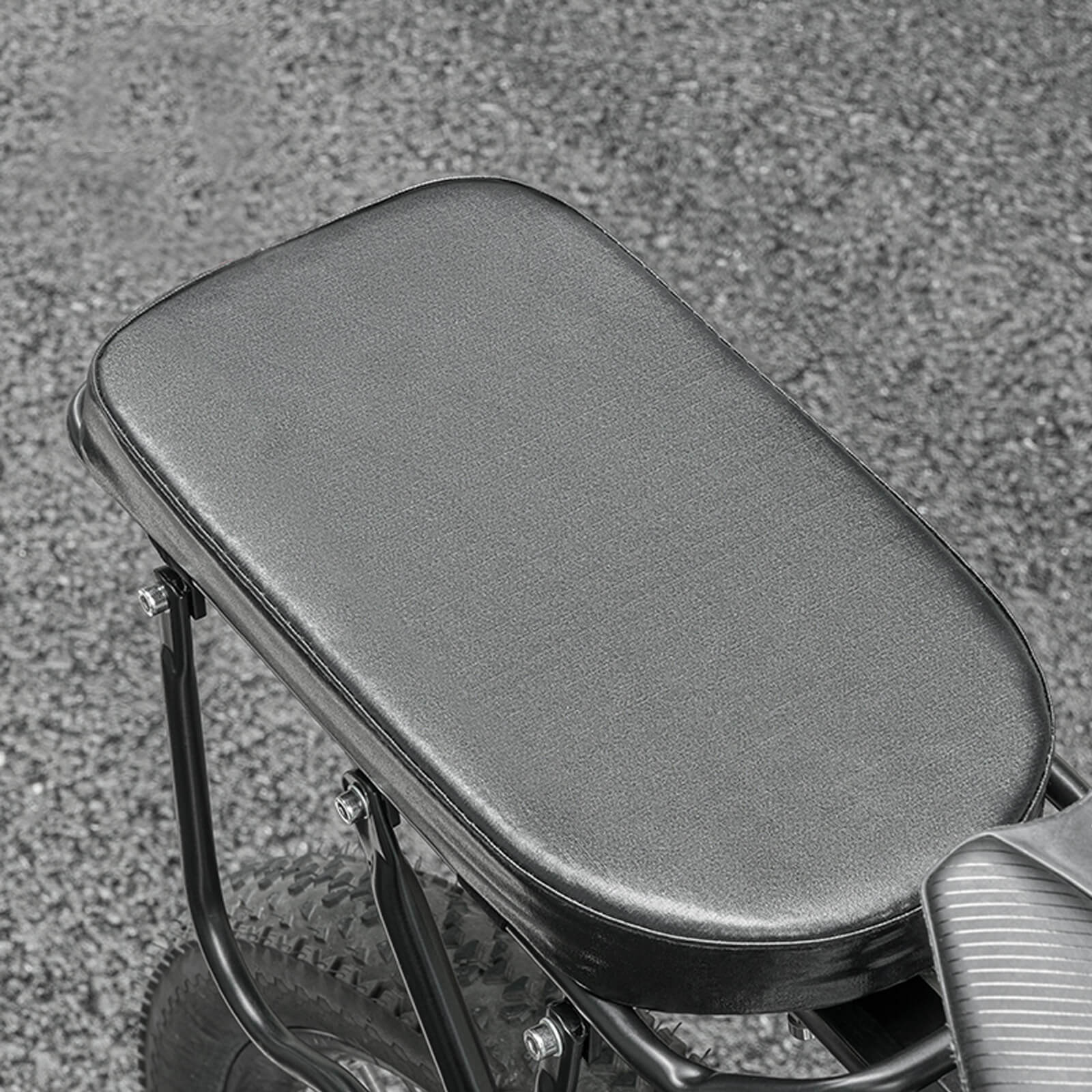 Waterproof Commuter Bike Rear Rack Cushion Black - Image 4